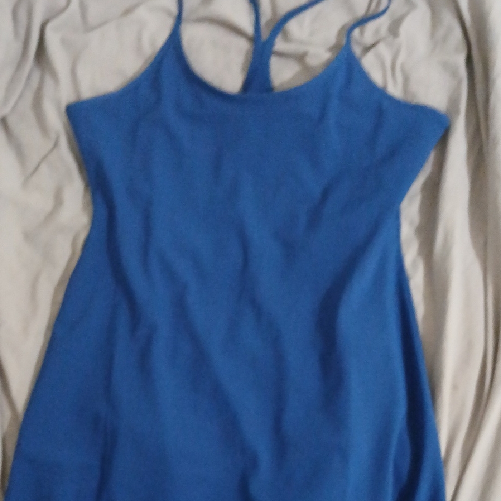 Women's Blue Spaghetti Strap Tennis Dress